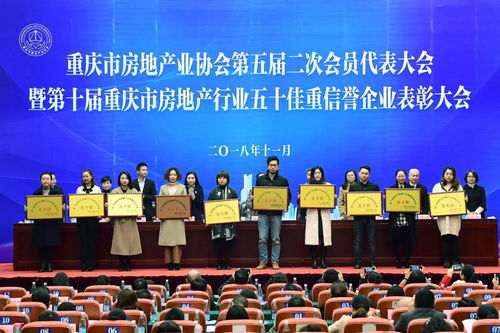 第十屆重慶市房地產(chǎn)行業(yè) 五十佳重信譽企業(yè)昨揭曉